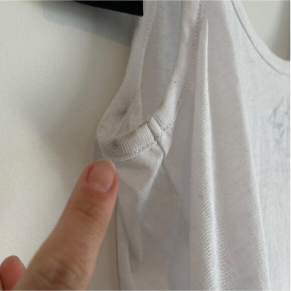 NWT Chaser Rosebud Tank Top – Rose Graphic w/ Front Tie – White, Women’s Medium - Picture 10 of 10